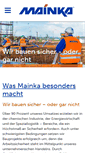 Mobile Screenshot of mainka-bau.de